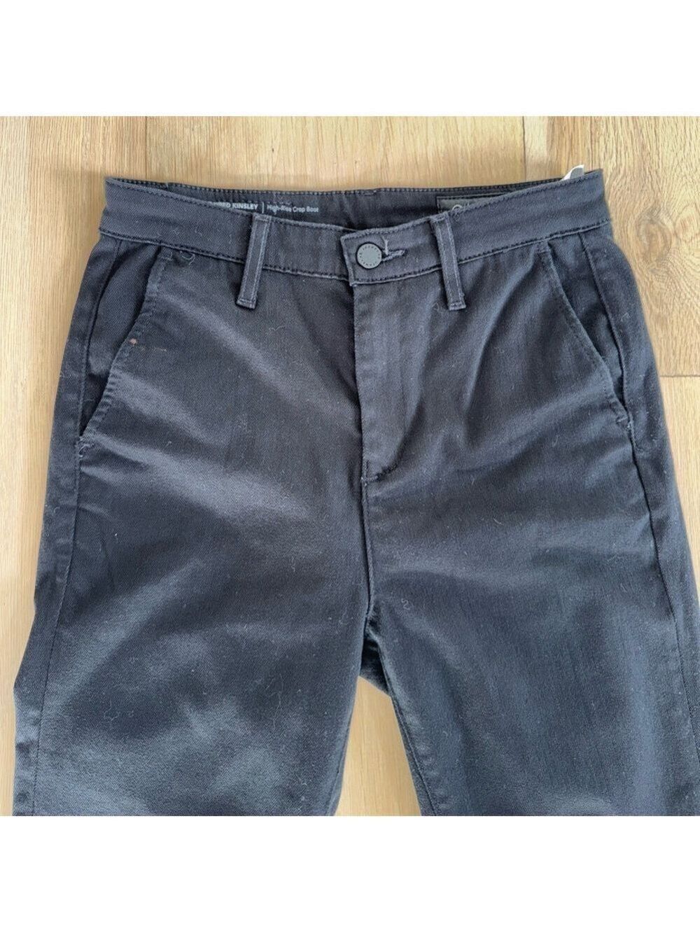 Ag Adriano Goldschmied Tailored Kinsley High-Rise Crop Boot Jeans Size 25 - Picture 8 of 14